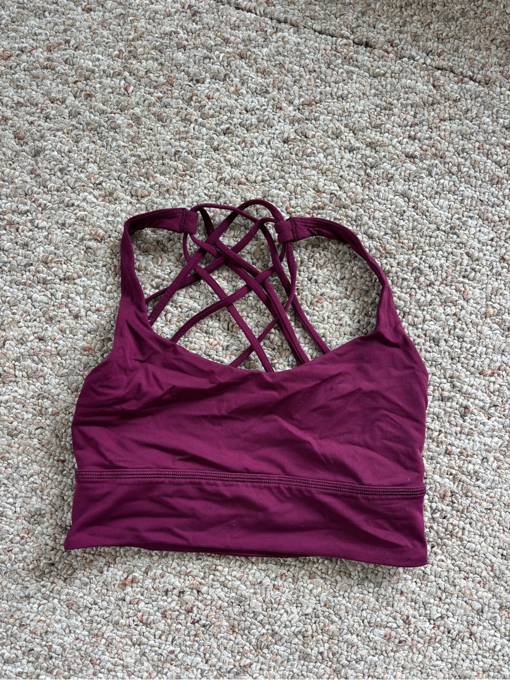 lululemon athletica Strappy Back Sports Bra - Plum